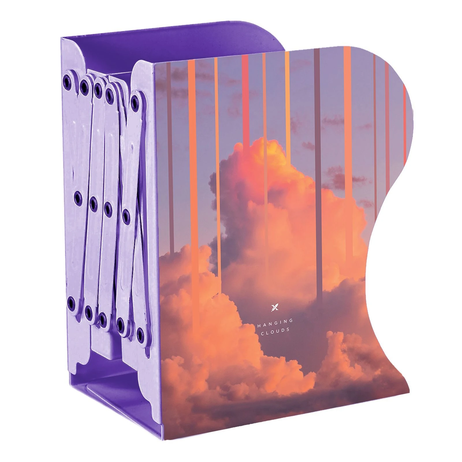 Подставка для книг раздвижная 3 отделения, LOREX BOOKLOVER HANGING CLOUDS