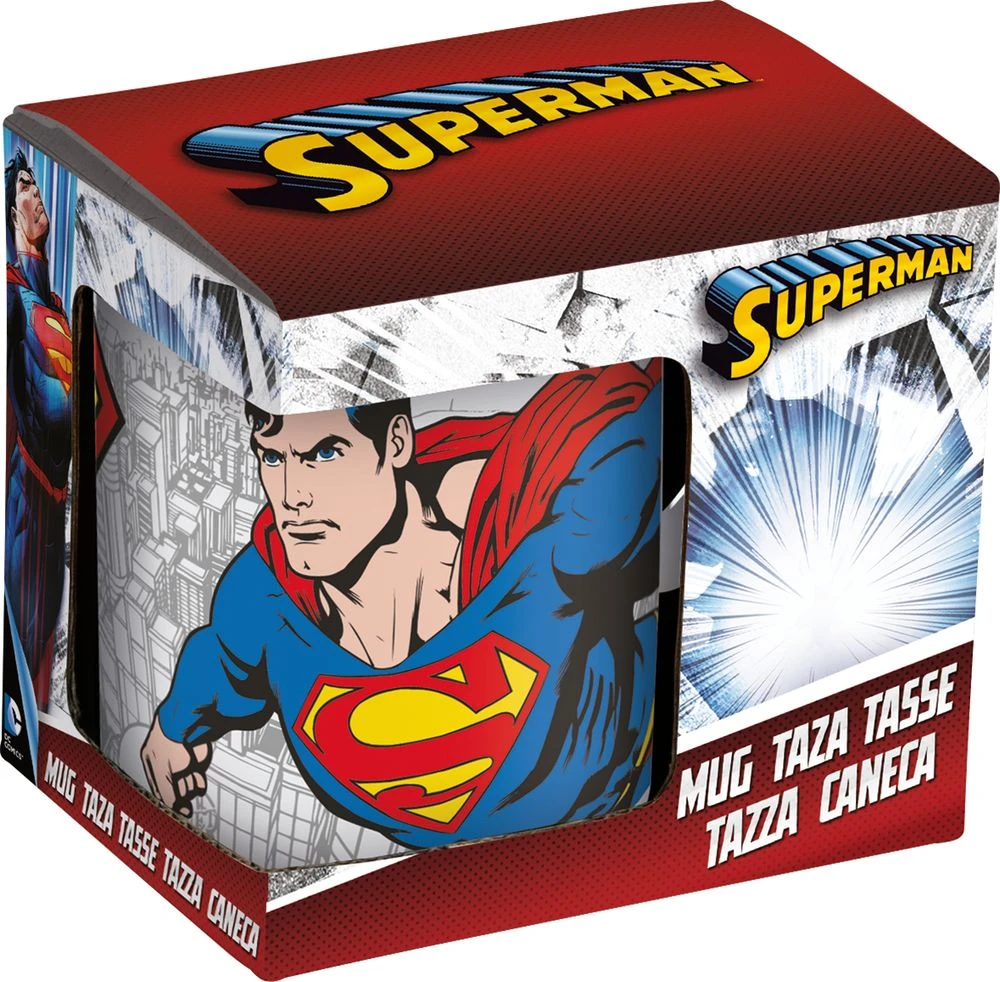Кружка керамическая в подарочной упаковке (325 мл). Супермен Сити
