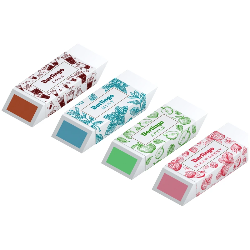 Ластик Berlingo "Aroma", прямоугольный, скошенный, 58*22*20мм. Ластик Berlingo "Aroma", прямоугольный, скошенный, 58*22*20мм.