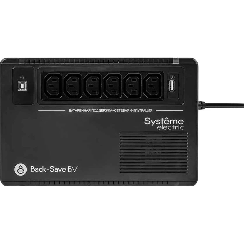 ИБП Systeme Electric Back-Save BV 800 ВА, 6xС13, 230В,USB Type-A (BVSE800I)