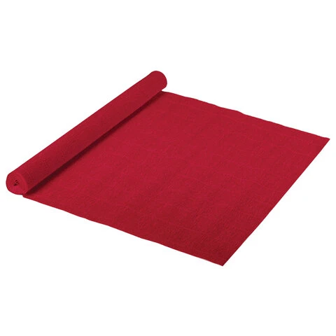 Бумага гофрированная (ИТАЛИЯ) 140 г/м2, красно-оранжевая (980), 50х250 см,