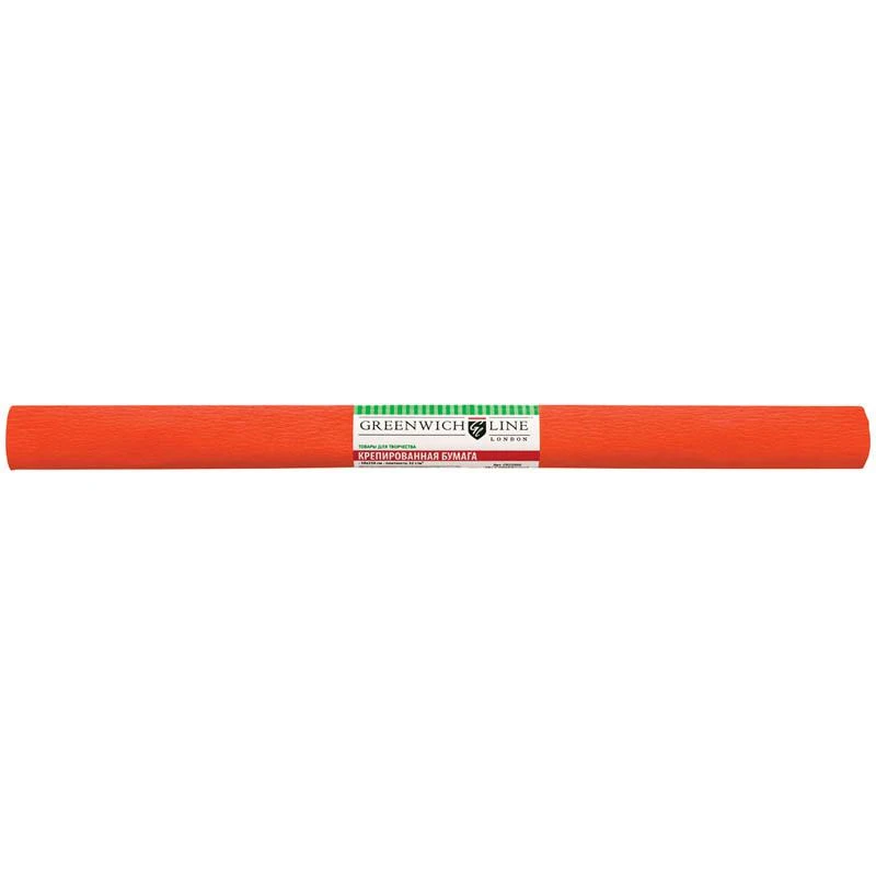 Бумага крепированная 50*250 см, 32 г/м2, тёмно-оранжевая, в рулоне: CR25022