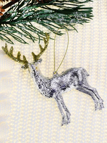 Новогоднее подвесное украшение Олень в ассортименте 14*9 см НУ-5086