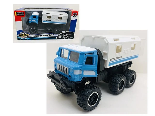 Машина металлическая Грузовик Полицейский инерционная (свет, музыка)