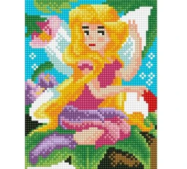 Алмазная мозаика (блест.) 17х22 см, с подр., с полн. заполн. (24 цв.) КРАСИВАЯ