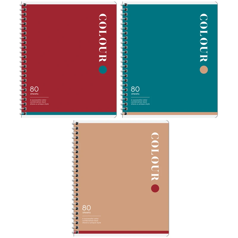 Тетрадь 80л., А5, клетка на гребне ArtSpace "Моноколор. Уникальный