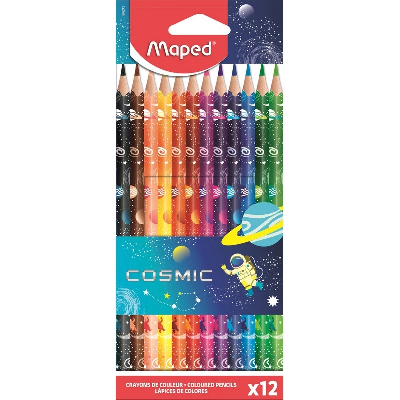 Карандаши цветные Maped COLOR PEPS COSMIC, 12 цветов, 862242