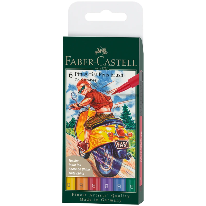 Набор капиллярных ручек Faber-Castell "Pitt Artist Pen Brush Colour