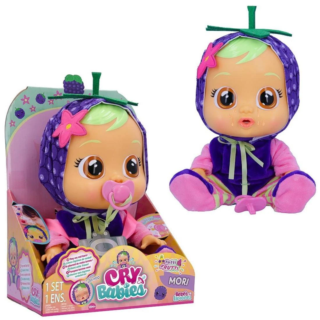 Кукла IMC Toys Cry Babies Плачущий младенец, Mori 31 см.