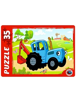 МАКСИ-ПАЗЛЫ 35 элементов. Лицензия/ СИНИЙ ТРАКТОР №5 (Арт. ПУ35-1777)