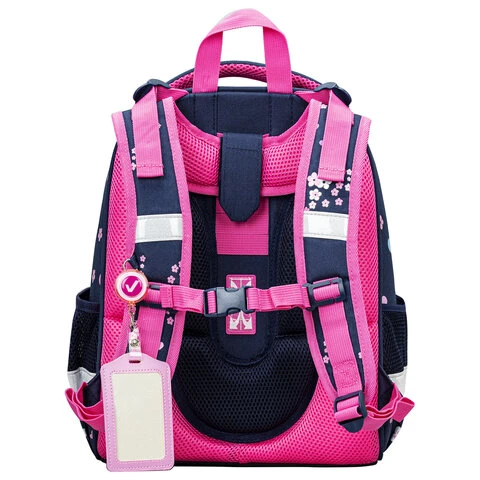 Ранец BRAUBERG PREMIUM, 2 отделения, с брелком, "Beautiful ride",