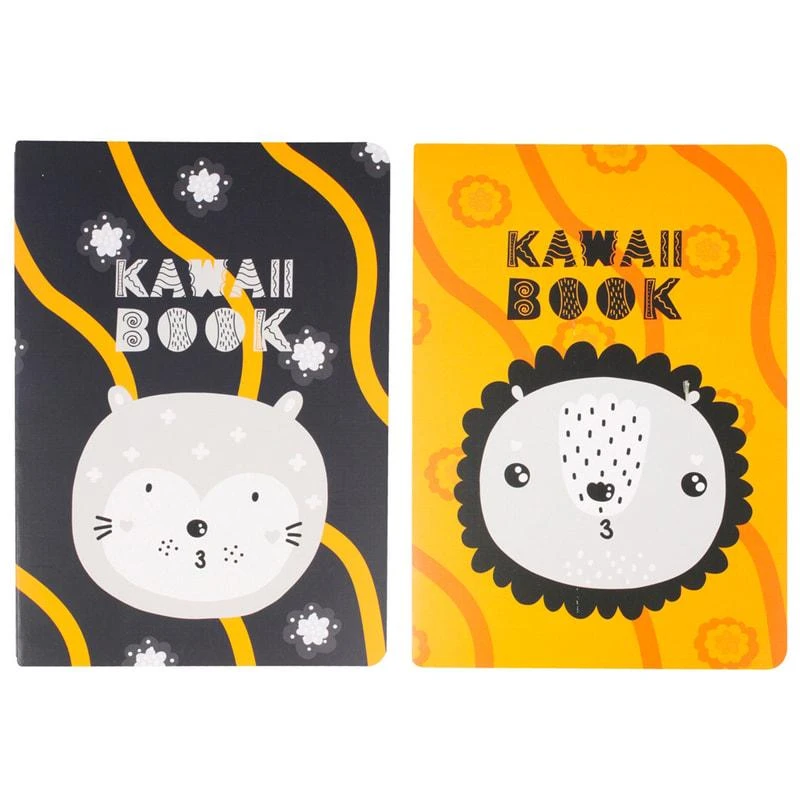 Записная книжка А5, 32л., "Каваи", тонированный блок, ассорти. KWR113 Записная книжка А5, 32л., "Каваи", тонированный блок, ассорти. KWR113