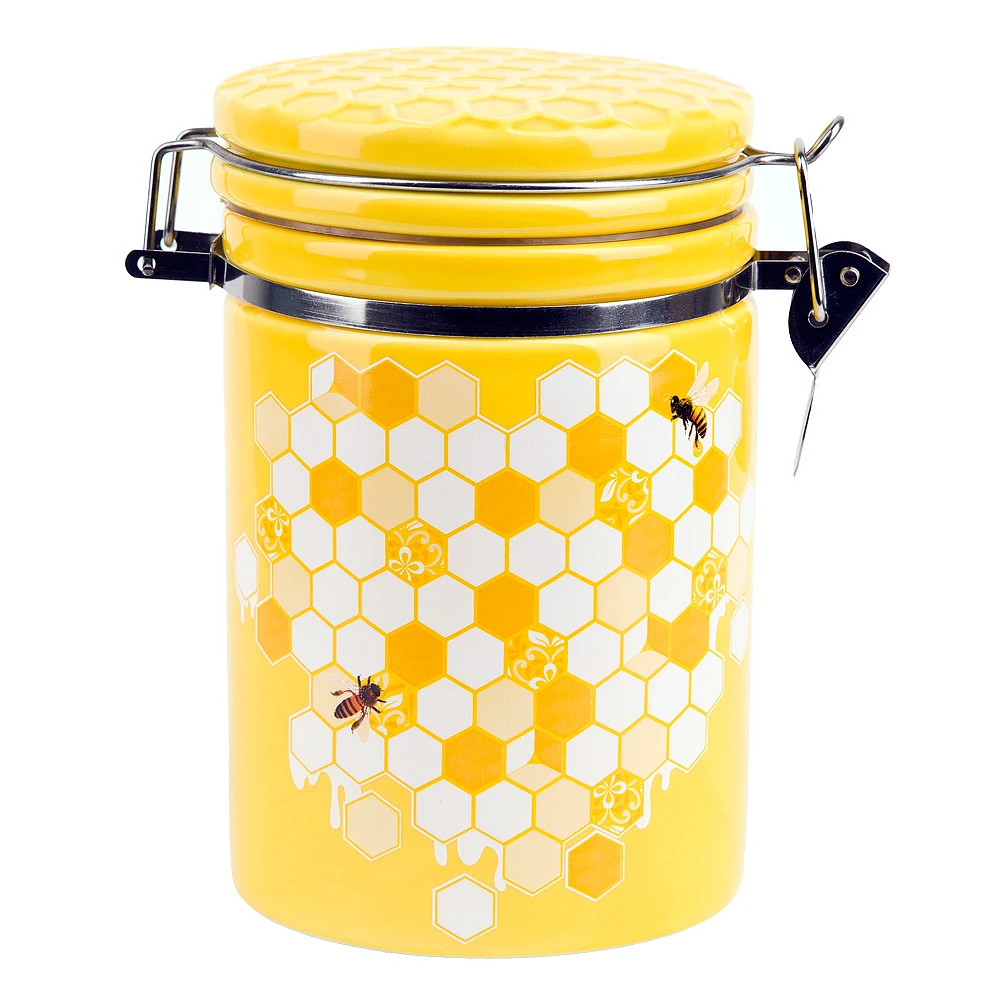 Банка для сыпучих продуктов (клипс) "Honey" 15*10*16,5см. v=800мл.