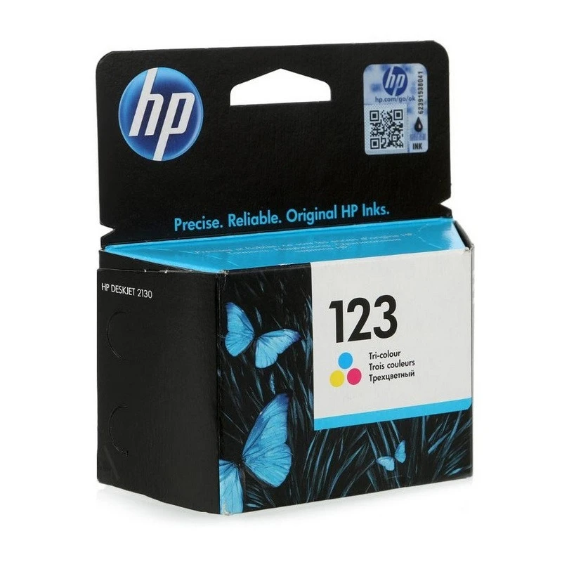Картридж струйный HP 123 F6V16AE Tri-colour (Цветной) для HP Deskjet 2130 штр. 