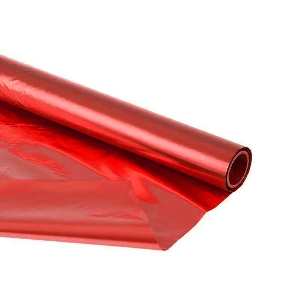 Полисилк металлизированный красный 1м X 20м