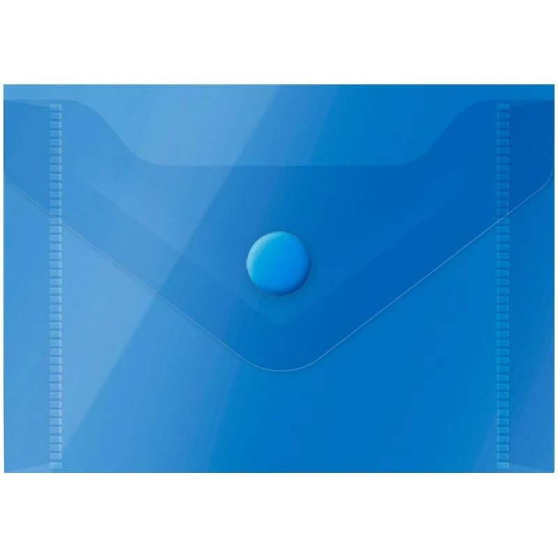 Папка-конверт на кнопке OfficeSpace, А7 (74*105мм), 150мкм, полупрозрачная,
