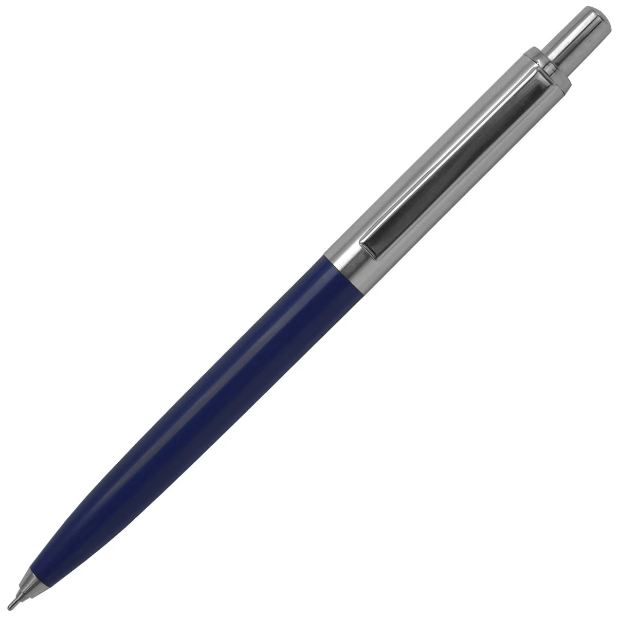 Ручка шариковая автоматическая, 0,9 мм, синий цв., пластик корп., INDEX;
