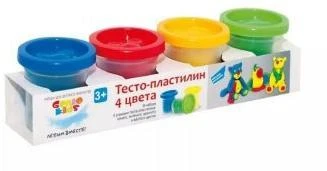 Набор для детского творчества Тесто-пластилин 4 цвета TA1008V штр.: 