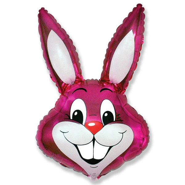 Фигура Кролик малиновый 100 см X 56 см фольгированный шар