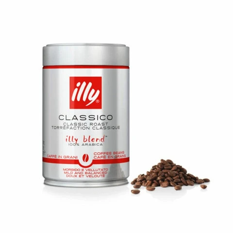 Кофе в зернах ILLY "Classico" ИТАЛИЯ, 250 г, в жестяной банке, арабика