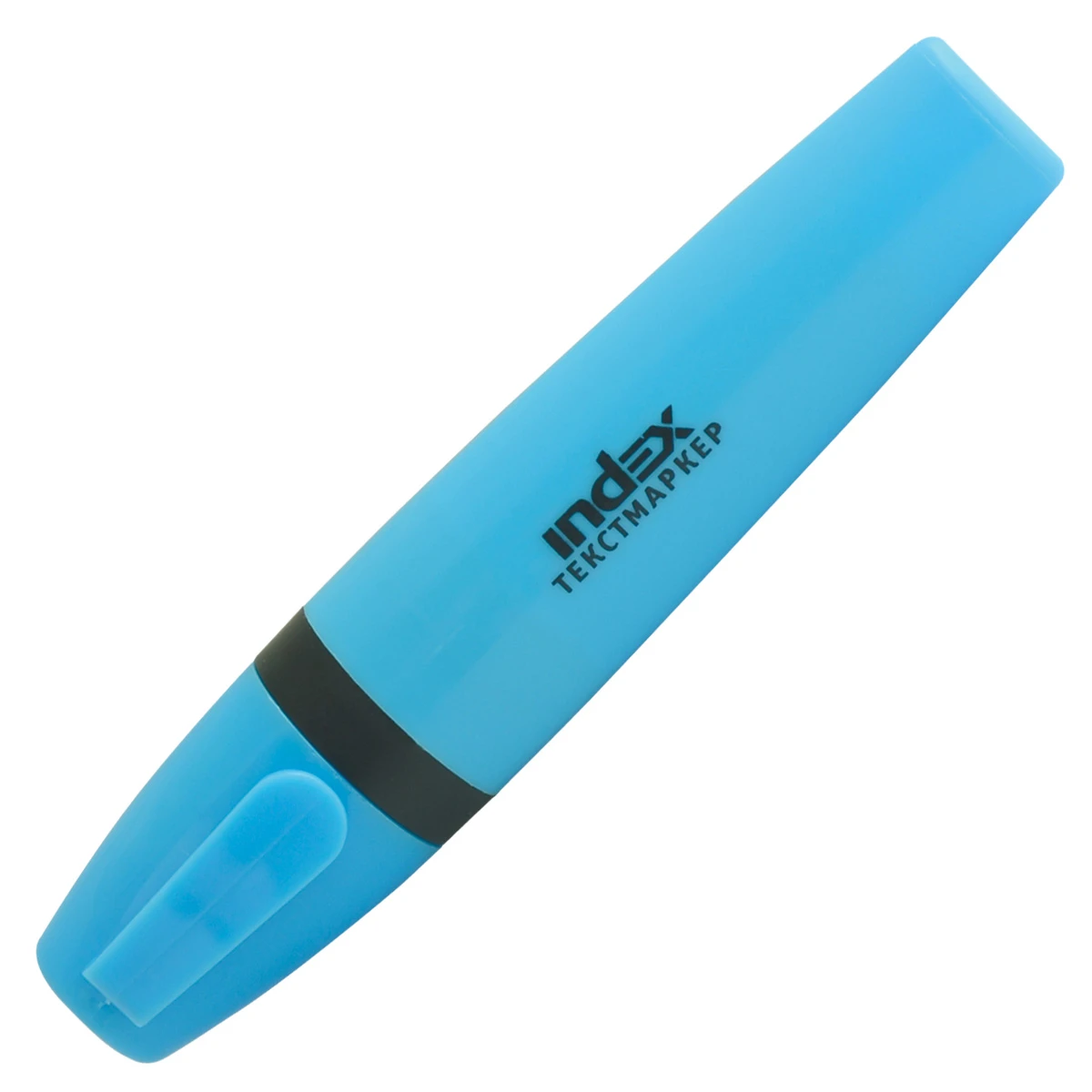 Текстовыделитель, 2-5 мм, голубой, клиновидный нак., INDEX; IMH505/BU