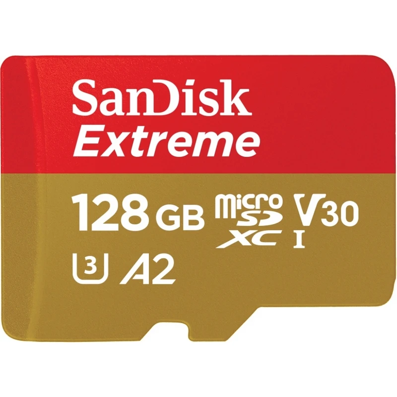Карта памяти SanDisk Extreme microSDXC UHS-I A2 +ад, SDSQXA1-128G-GN6MA