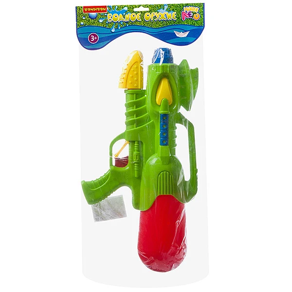 Водный пистолет с помпой Bondibon "Наше Лето", РАС 25х53х8 см, 2 вида Водный пистолет с помпой Bondibon "Наше Лето", РАС 25х53х8 см, 2 вида