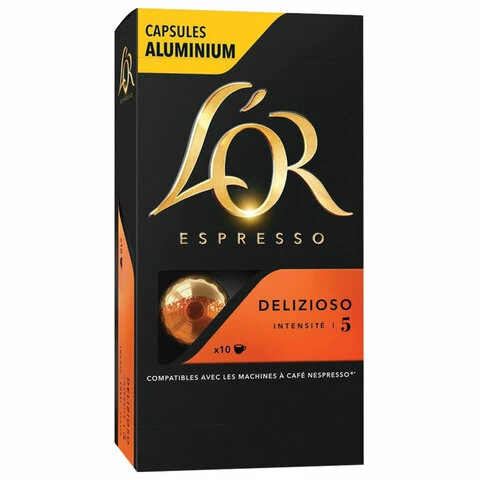 Кофе в алюминиевых капсулах L'OR "Espresso Delizioso" для кофемашин