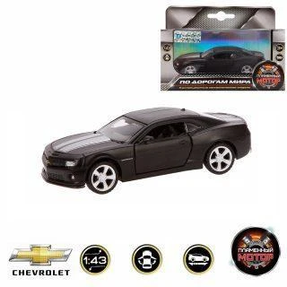 Машина металлическая 1:43 Chevrolet Camaro, откр.двери, 11см, черн. матовый