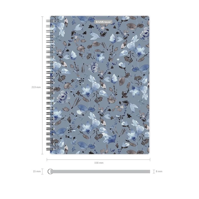 Тетрадь А5, 80 листов в клетку на гребне ErichKrause "Frozen Beauty",