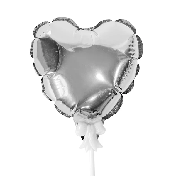 Шар самодув Сердце Silver 15 см шар фольгированный