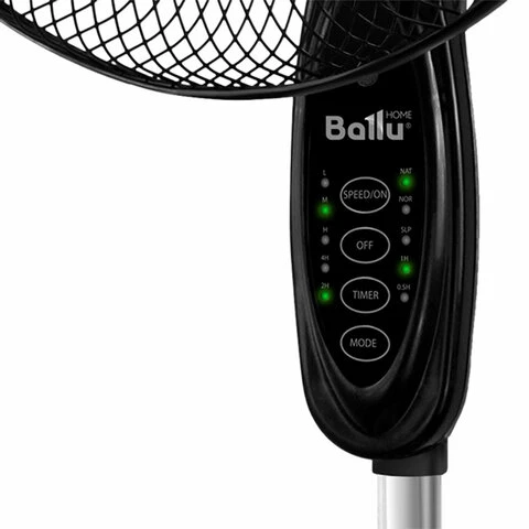 Вентилятор напольный, 3 режима, BALLU BFF–860R, d=40 см, 45 Вт, черный,