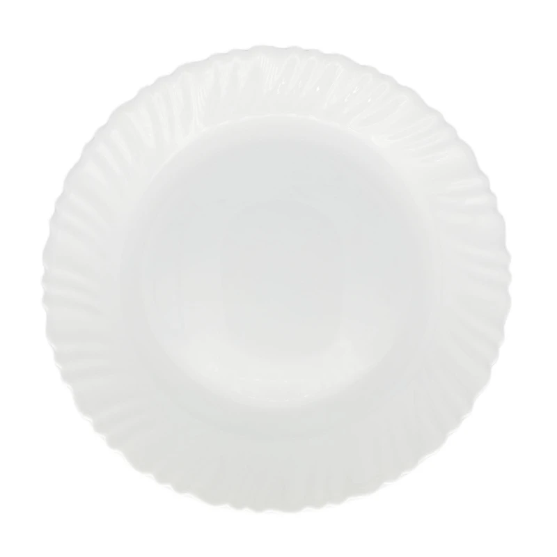 Тарелка десертная (195мм), белая, Спираль 6шт/уп