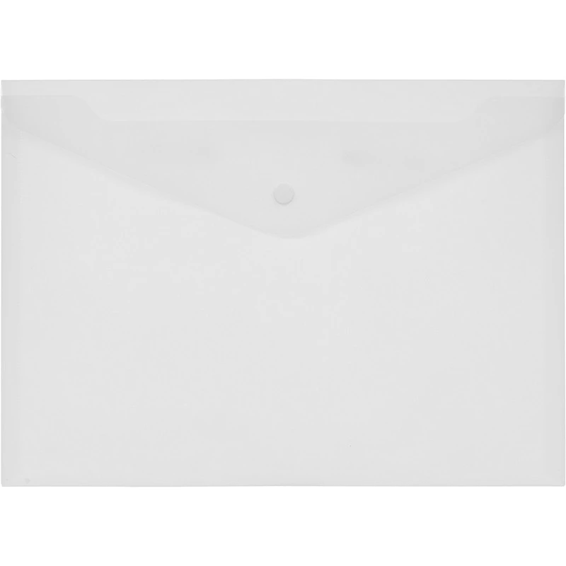 Папка-конверт на кнопке КНК 180 матовый прз. 10шт/уп