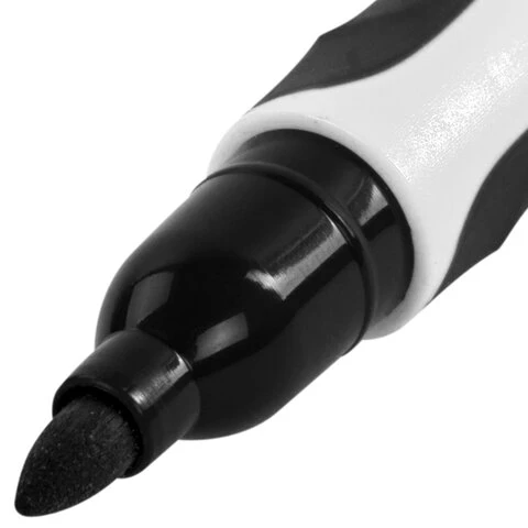 Маркер стираемый для белой доски ЧЕРНЫЙ, BRAUBERG "SOFT LITE", 3 мм, Маркер стираемый для белой доски ЧЕРНЫЙ, BRAUBERG "SOFT LITE", 3 мм,