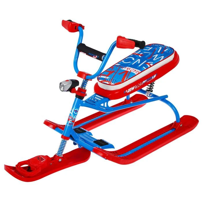Снегокат Ника-Snowdrive, цвет красный/голубой