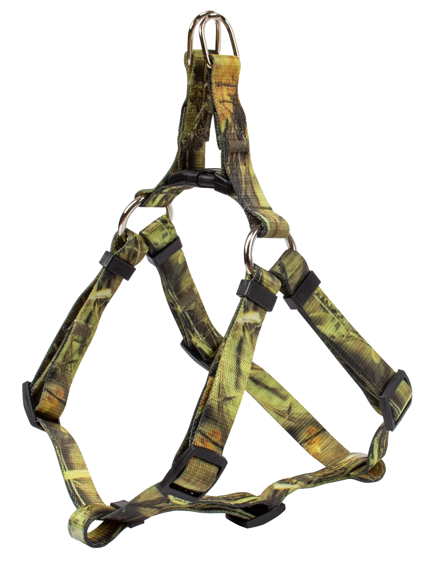 Шлейка быстросъемная, стропа "камыш" 15мм шея 20-28см, грудь 40-50см,