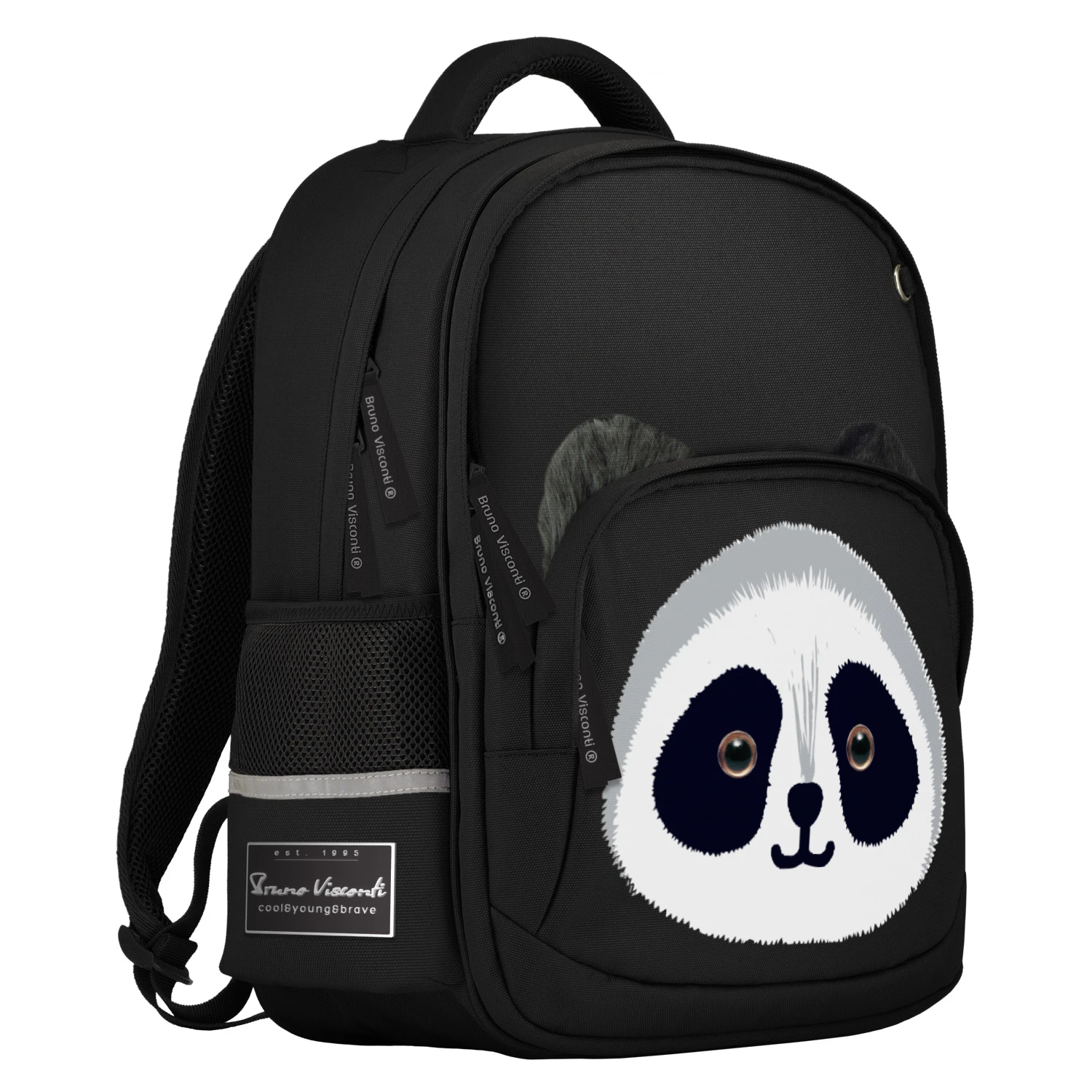 РЮКЗАК ЧЕРНЫЙ С ЭРГОНОМИЧНОЙ СПИНКОЙ "ПАНДА" РЮКЗАК ЧЕРНЫЙ С ЭРГОНОМИЧНОЙ СПИНКОЙ "ПАНДА"