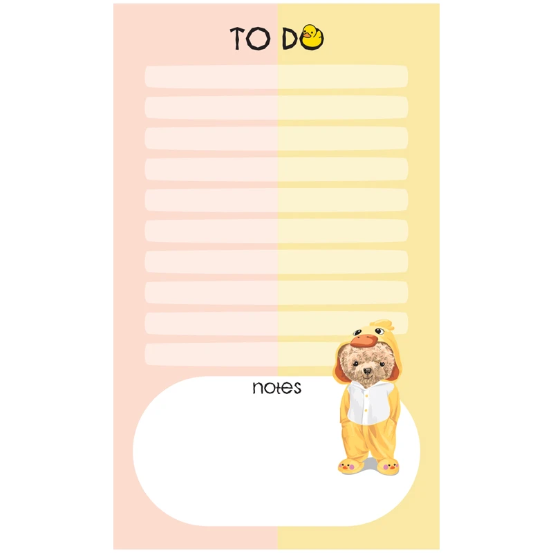 Блок для записей (To Do list) MESHU 10,0*17,0см, 50л., "Cool guy", на