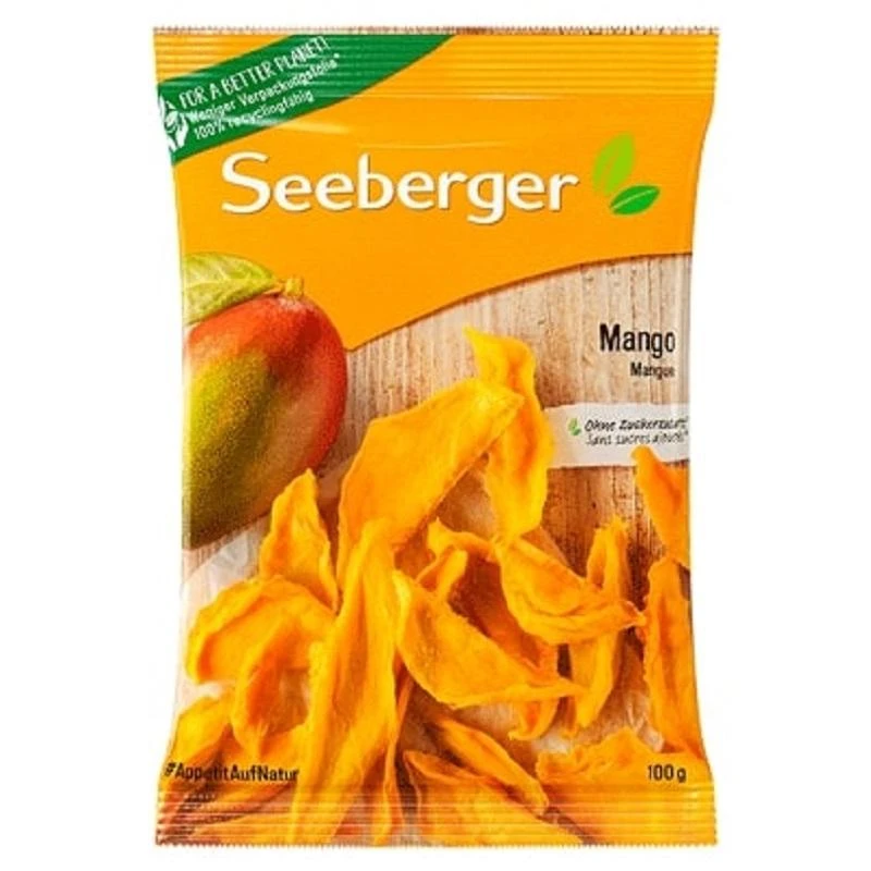 Сухофрукты Seeberger Манго дольками сушеный, 100г