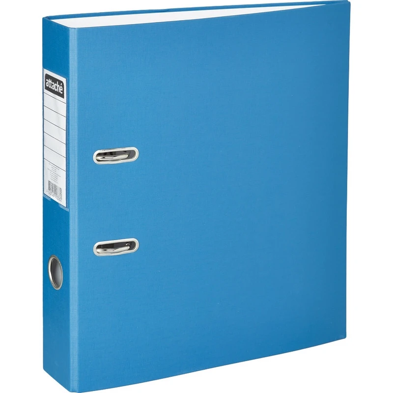 Папка с арочн.мех. ПВХ+бумага экономи 75мм cиний Россия 971097