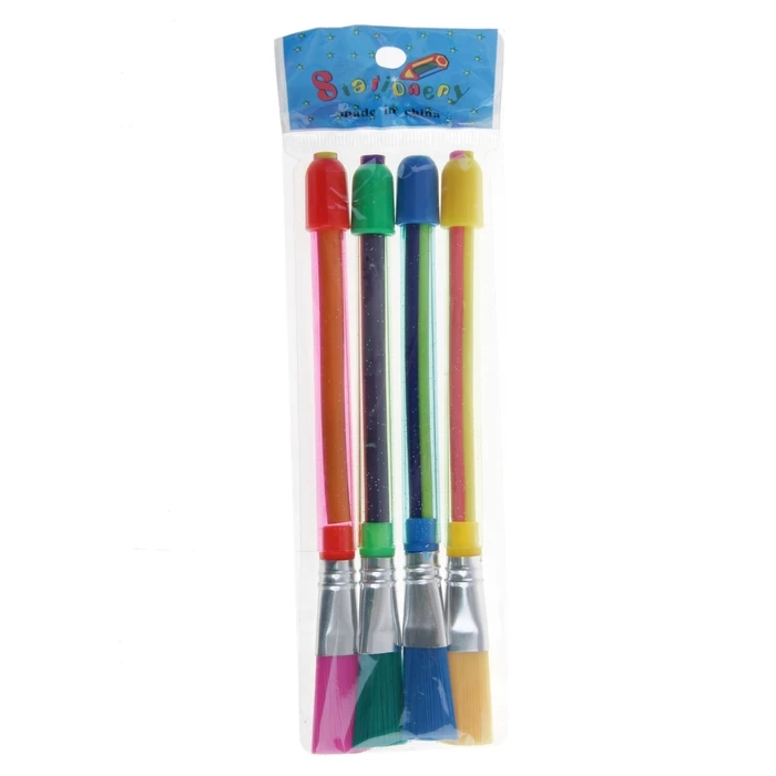 Набор выдвижных ластиков с кисточками, 4 шт., в блистере, МИКС Набор выдвижных ластиков с кисточками, 4 шт., в блистере, МИКС