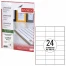 Этикетка самоклеящаяся 70х37,1 мм, 24 этикетки, белая, 70 г/м2, 50 листов,