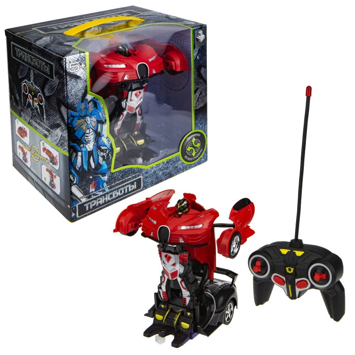 1TOY Трансботы, 1:18 на радиоуправлении 27МГц, трансформирующийся в легковую