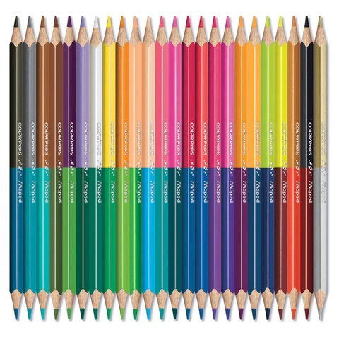 Карандаши двухцветные MAPED (Франция) "Color Pep's" 24 шт., 48 цветов,