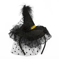 "BOOMZEE" PBZ-08 Шляпа с вуалью на ободке черная