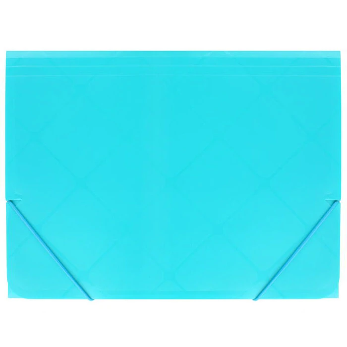Папка на резинке А4 Diamond голубая