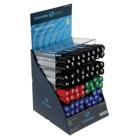 Маркеры в ДИСПЛЕЕ для доски и флипчарта SCHNEIDER "Maxx 290", КОМПЛЕКТ