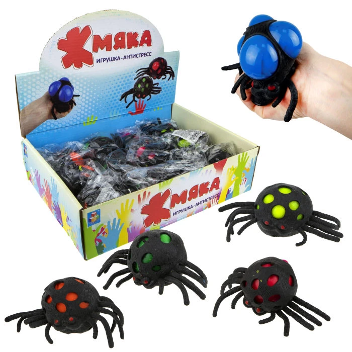 Игрушка жмяка-паук (слайм). Т14723