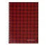 Тетрадь А4, 96 листов в клетку на гребне "Шотландка", обложка